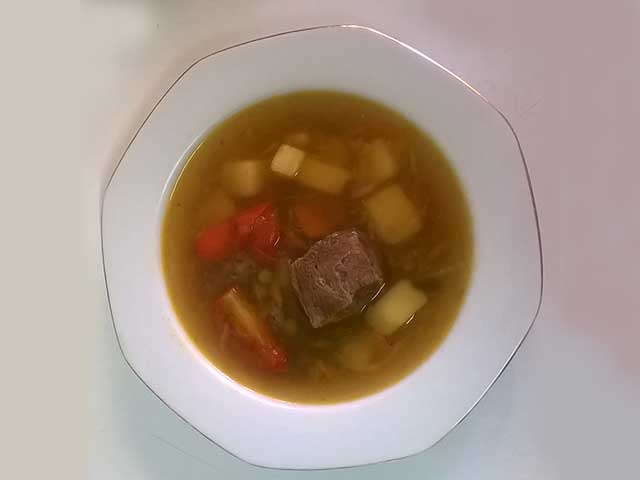 Суп с горошком